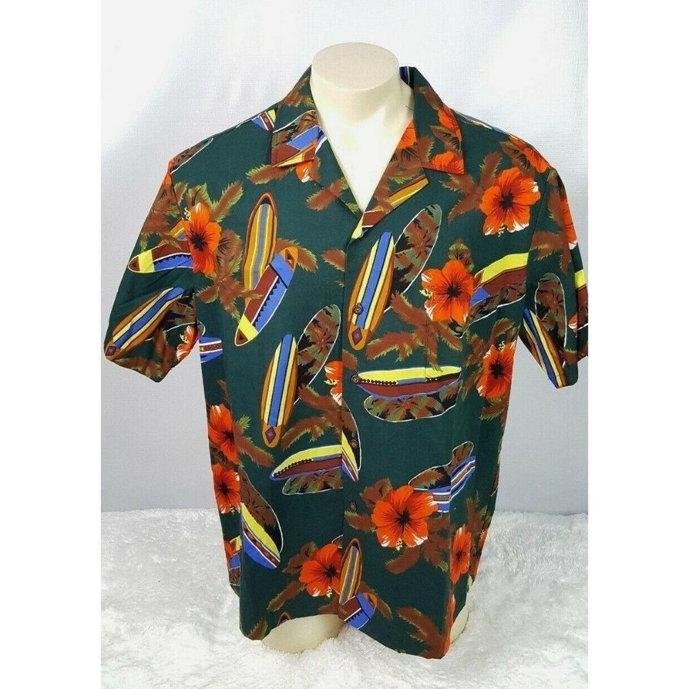 Aloha Hawaiian Short Sleeve Shirt Men Size XL